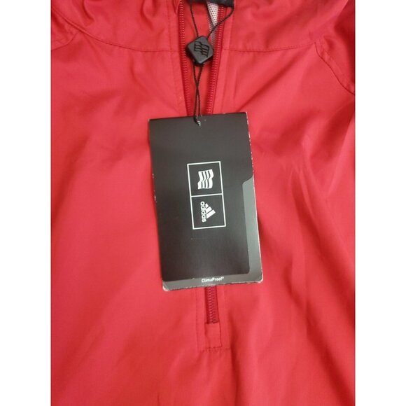 Adidas Red Fleece Jacket New NEWT Size 2XL Full Zip - Picture 3 of 9